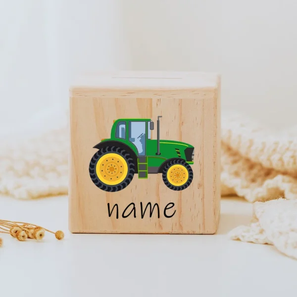 Tirelire En Bois Pour Garçon Personnalisé​e