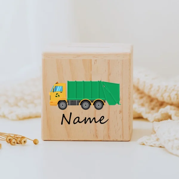 Tirelire En Bois Pour Garçon Personnalisé​e