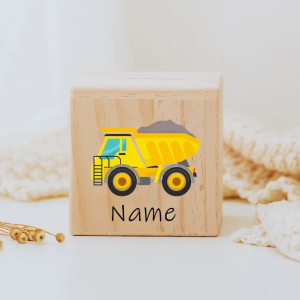 Tirelire En Bois Pour Garçon Personnalisé​e