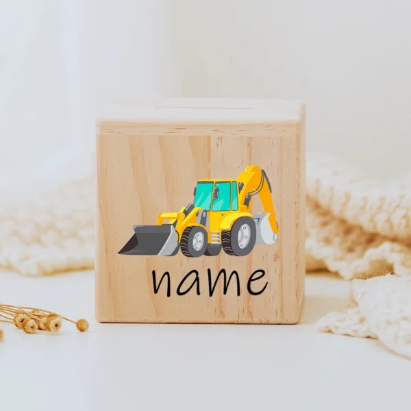 Tirelire En Bois Pour Garçon Personnalisé​e