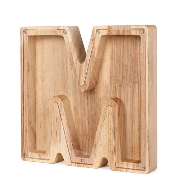 Tirelire Lettre en Bois