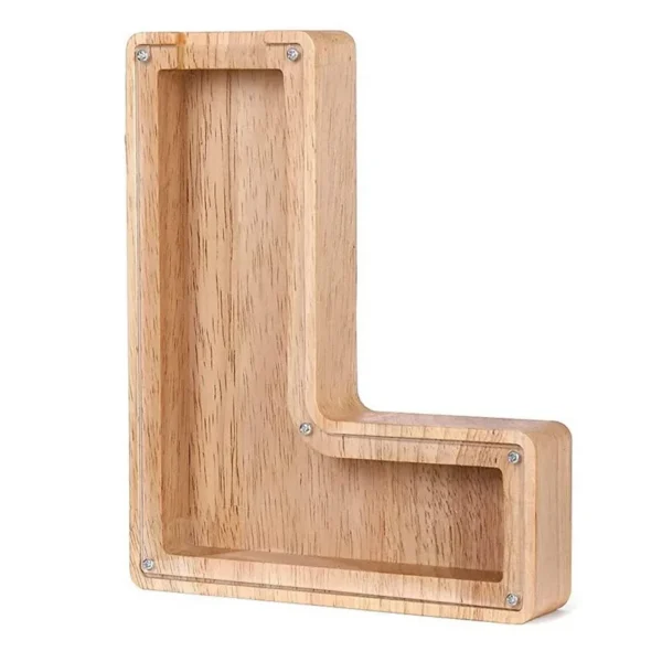 Tirelire Lettre en Bois