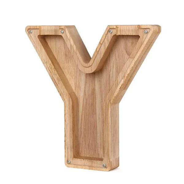Tirelire Lettre en Bois