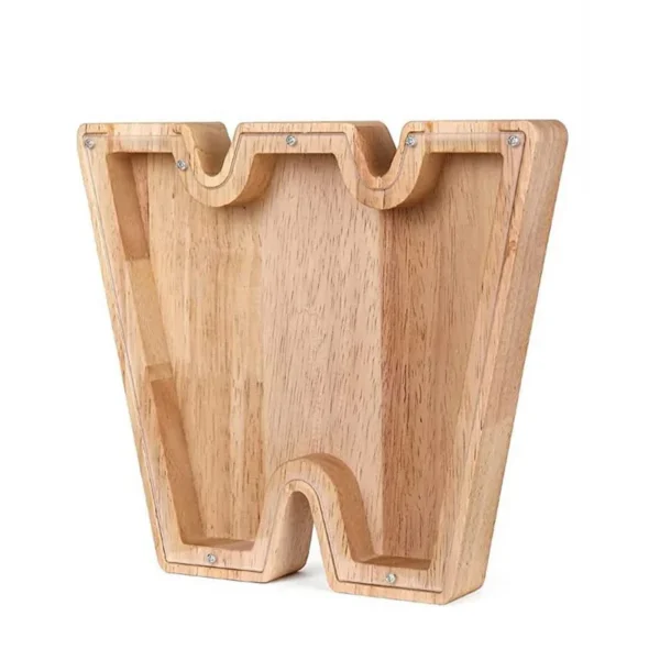 Tirelire Lettre en Bois