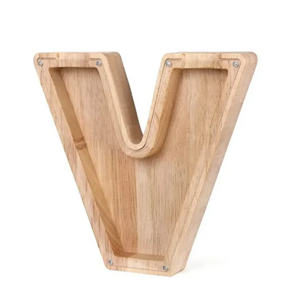 Tirelire Lettre en Bois