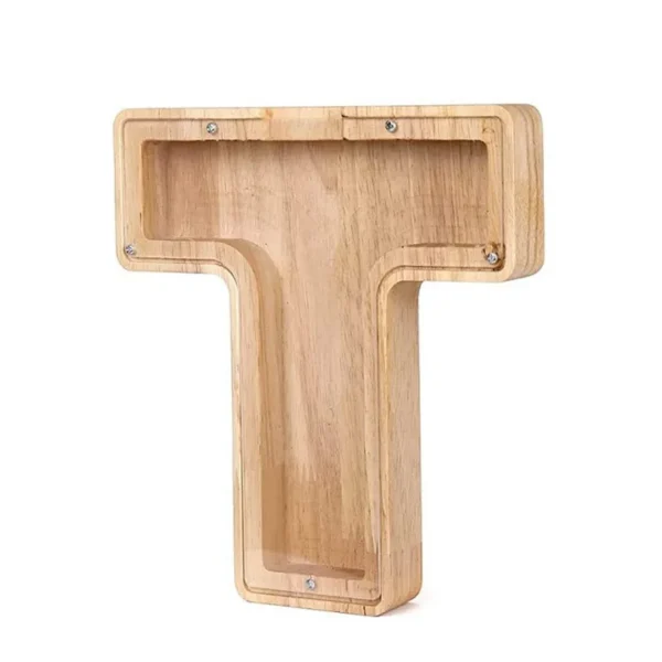 Tirelire Lettre en Bois