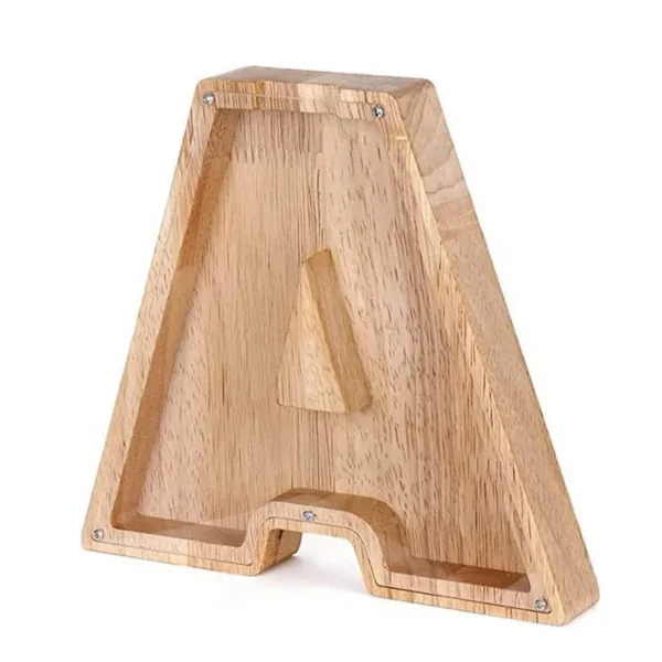 Tirelire Lettre en Bois