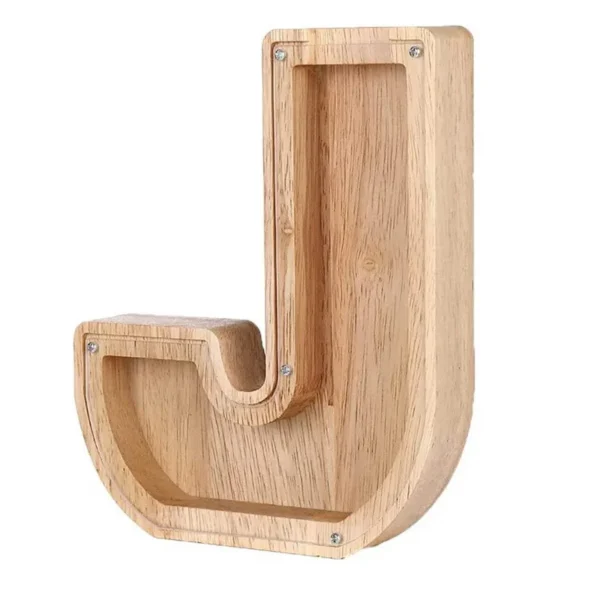 Tirelire Lettre en Bois