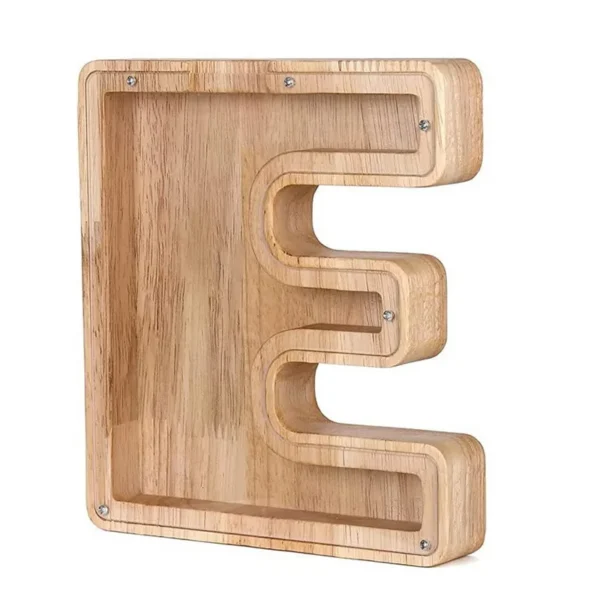 Tirelire Lettre en Bois