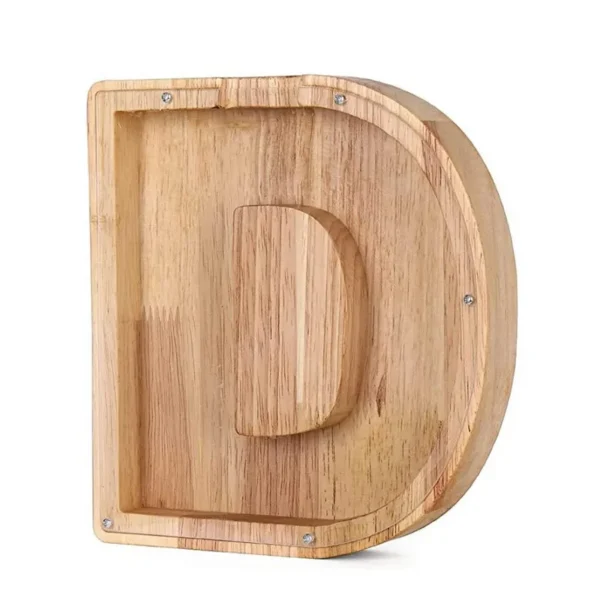 Tirelire Lettre en Bois