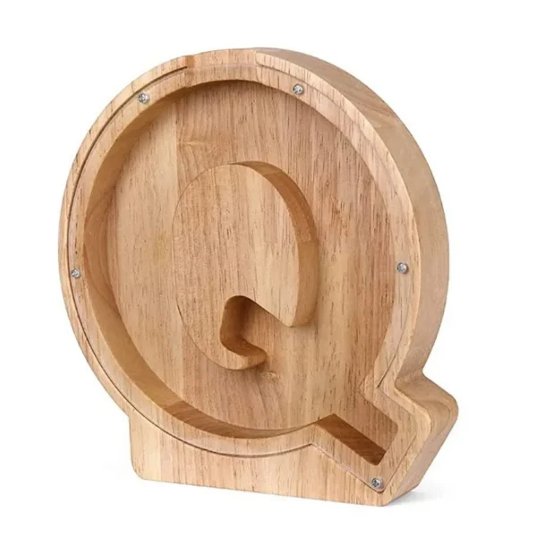 Tirelire Lettre en Bois