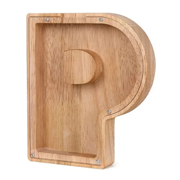 Tirelire Lettre en Bois