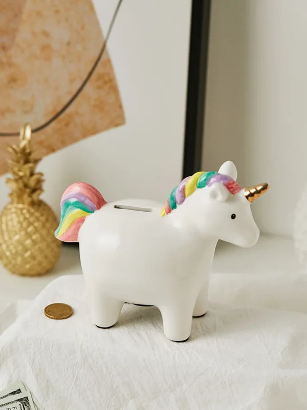 Tirelire Licorne Ceramique​