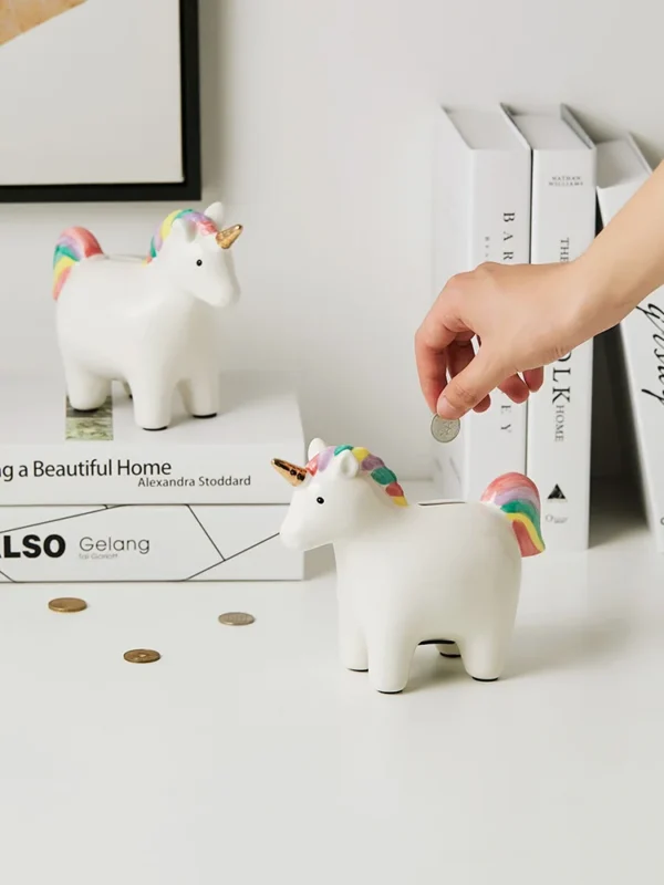 Tirelire Licorne Ceramique​