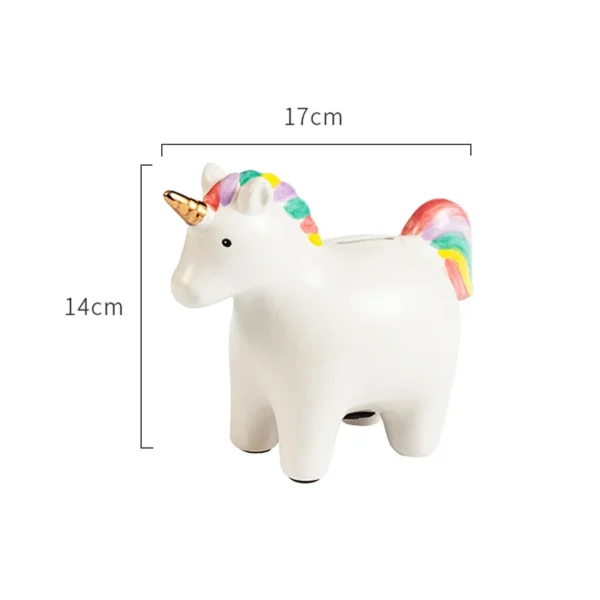 Tirelire Licorne Ceramique​